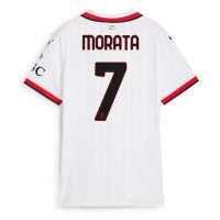 AC Milan Alvaro Morata #7 Fußballbekleidung Auswärtstrikot Damen 2024-25 Kurzarm